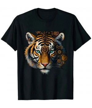 Shangniulu Tiger Mandala Fantasy Animal Art Motif Tiger T-Shirt